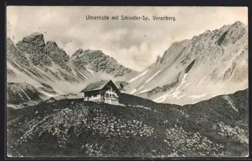 AK Ulmerhütte /Vorarlberg, Berghütte mit Schindler-Sp.