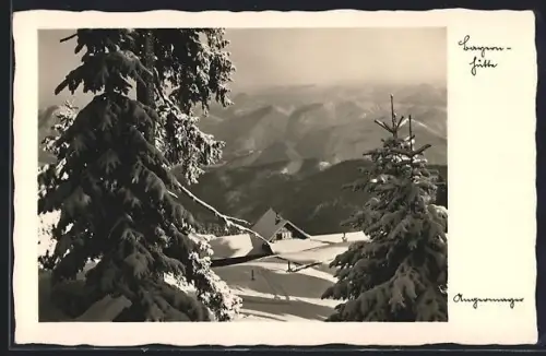 AK Bayern-Hütte am Latschenkopf, Ansicht im Winter
