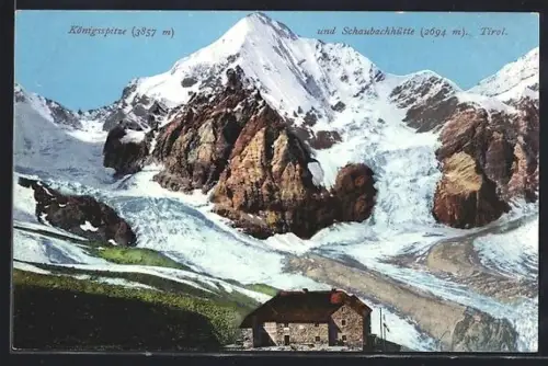 AK Schaubachhütte, Ansicht mit Königsspitze