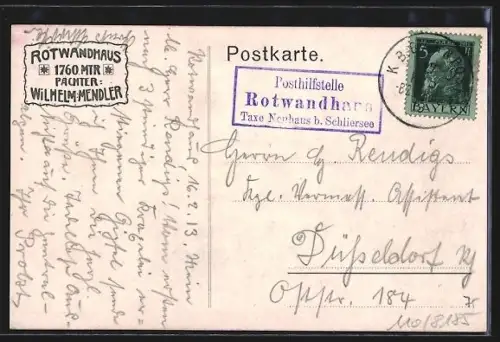 Künstler-AK Edward Theodore Compton: Blick auf das Rotwandhaus