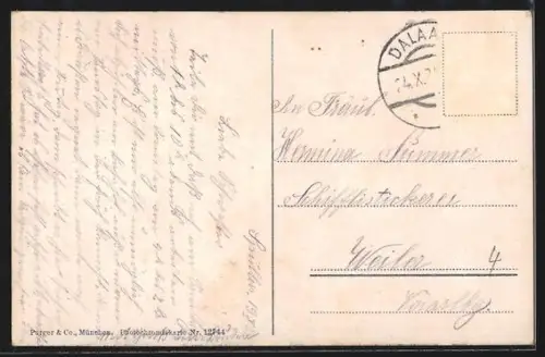 AK Ravensburgerhütte am Spullersee, Berghütte mit Gipfelpanorama