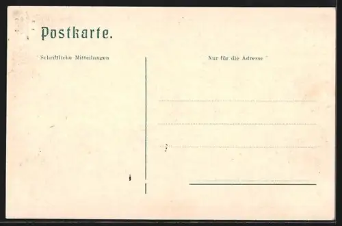 AK Konstanzer Hütte, Wanderer vor der Berghütte
