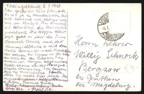 AK Hampelbaude, Wintersport an der Hampelbaude im Riesengebirge