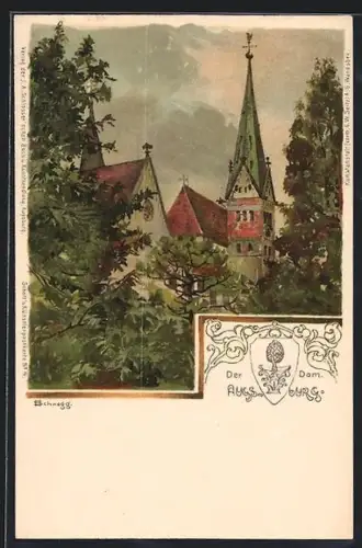 Künstler-AK Augsburg, Dom
