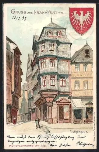 Künstler-AK Alt-Frankfurt, Lutherhaus