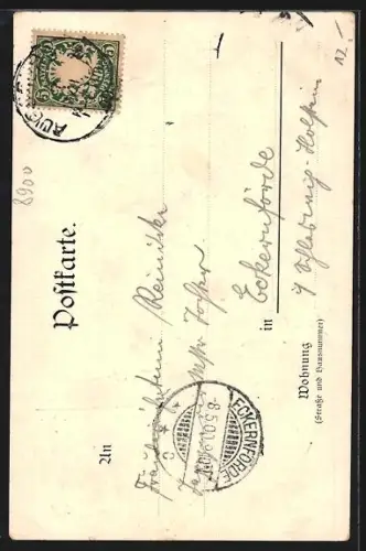 Künstler-AK Augsburg, Vogelmauer