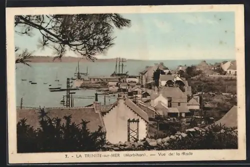 AK La Trinité-sur-Mer /Morbihan, Vue de la Rade