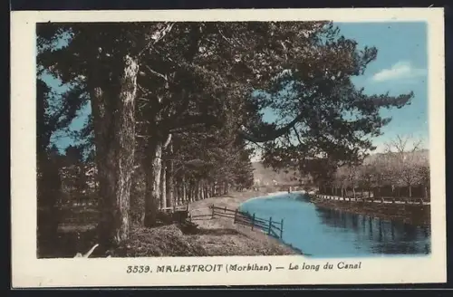 AK Malestroit /Morbihan, Le long du Canal