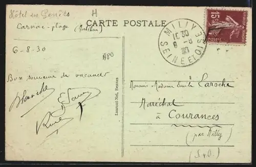 AK Carnac, Fête de Saint Cornély, protecteur des bêtes à cornes, avec offrandes de bestiaux