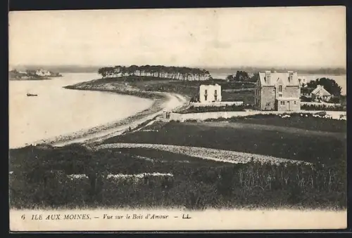 AK Île aux Moines, Vue sur le Bois d`Amour