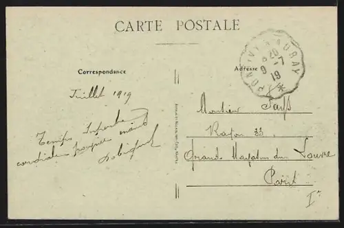 AK Pontivy, Vue d`ensemble du Quartier Clisson