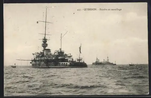 AK Quiberon, Escadre au mouillage