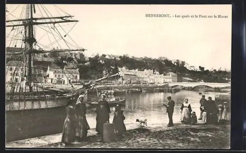 AK Hennebont, Les quais et le Pont sur le Blavet