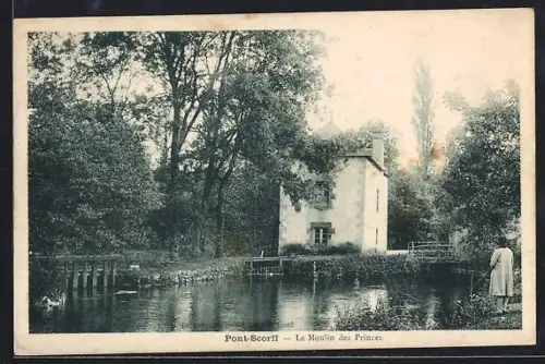 AK Pont-Scorff, Le Moulin des Princes et son étang paisible