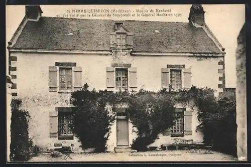 AK St-Pierre-Quiberon, Manoir de Kerdavid visité par le Général de Sombreuil et le Général Hoche en 1795
