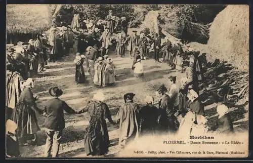 AK Ploërmel /Morbihan, Danse bretonne, La Ridée