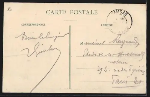 AK Damgan /Penèrf, Un Coin du Port avec Damgan et le Village de Larmor en arrière-plan