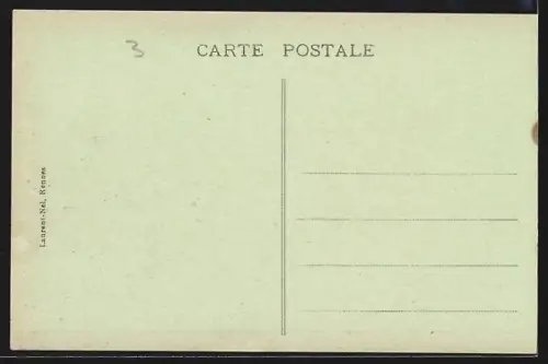 AK La Roche-Bernard, Le Quai et les Rochers de La Chapelle avec bateaux au Moyen Âge