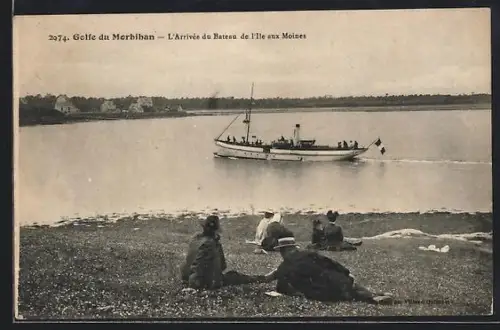AK Golfe du Morbihan, L`arrivée du bateau de l`Île aux Moines
