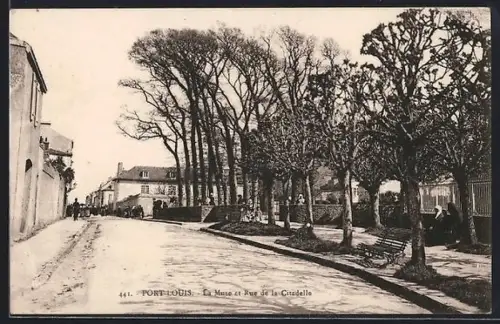 AK Port-Louis, La Muse et Rue de la Citadelle