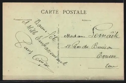 AK Coëtquidan, Porte-Bonheur avec fer à cheval et vignettes illustrées