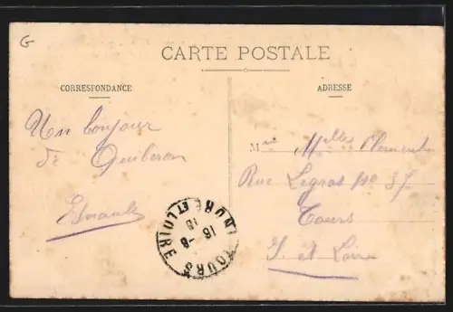 AK Quiberon /Morbihan, Hostellerie Bretonne Place Hoche près de la Plage, Coulloch, Propriétaire