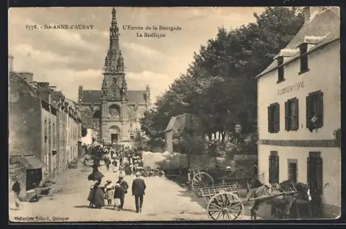 AK Ste-Anne-d`Auray, L`entrée de la Bourgade, La Basilique