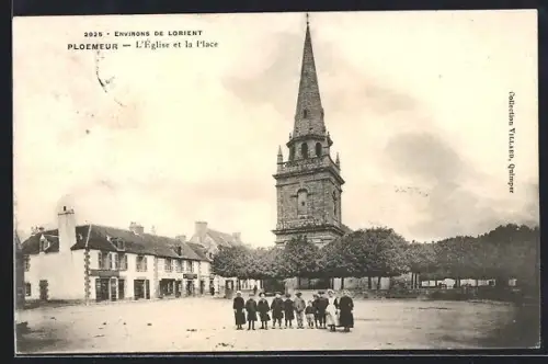 AK Ploemeur, L`Église et la Place