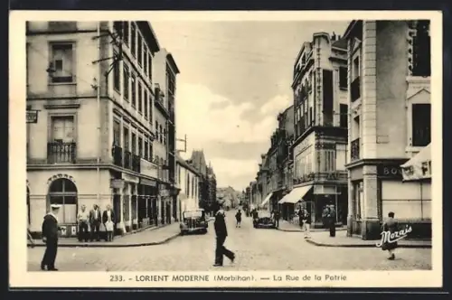 AK Lorient /Morbihan, La Rue de la Patrie