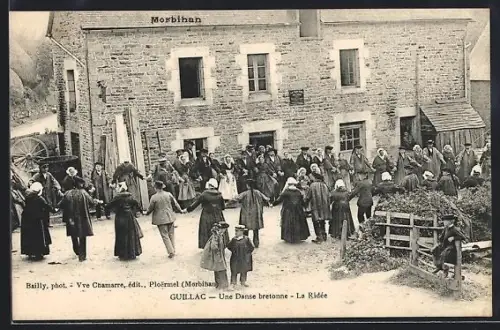 AK Guillac /Morbihan, Une danse bretonne, La Ridée