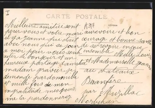 AK Guillac /Morbihan, Une danse bretonne, La Ridée