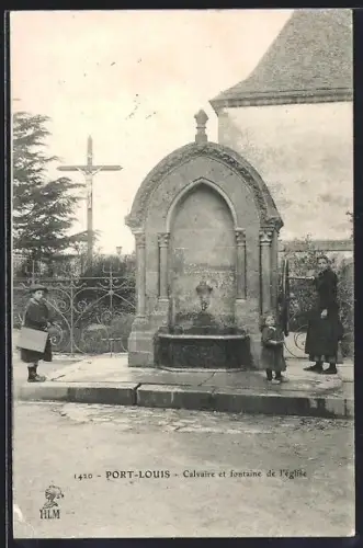 AK Port-Louis, Calvaire et fontaine de l`église