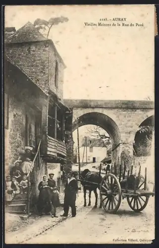 AK Auray, Vieilles Maisons de la Rue du Pavé