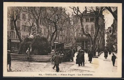 AK Toulon, Place Puget, La Fontaine