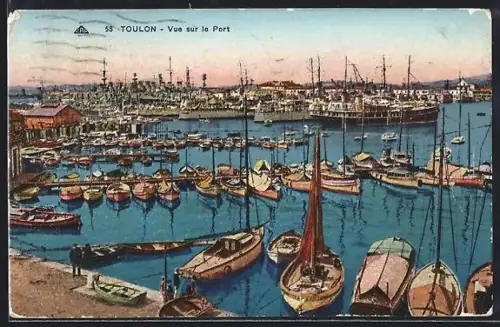 AK Toulon, Vue sur le Port
