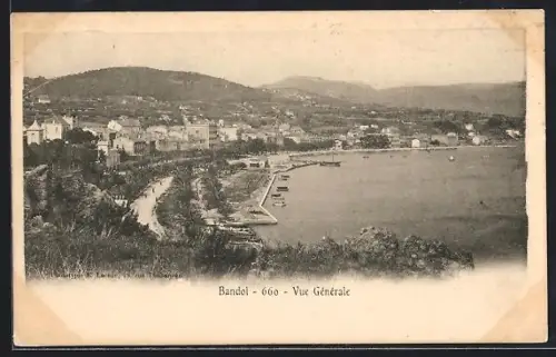 AK Bandol, Vue Générale du littoral et des collines environnantes