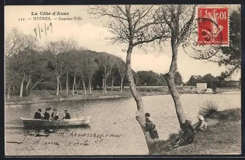 AK Hyères, Gapeau-Ville, Balade en barque sur la rivière et détente au bord de l`eau