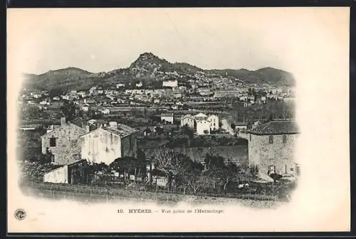 AK Hyères, Vue prise de l`Hermitage