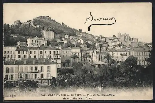 AK Hyères, Vue de la Haute-Ville