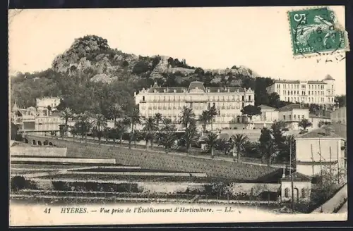 AK Hyères, Vue prise de l`Établissement d`Horticulture