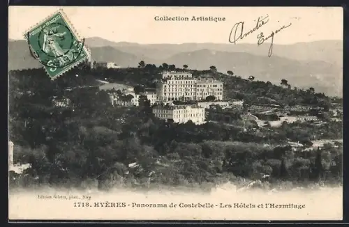 AK Hyères, Panorama de Costebelle, Les Hôtels et l`Hermitage