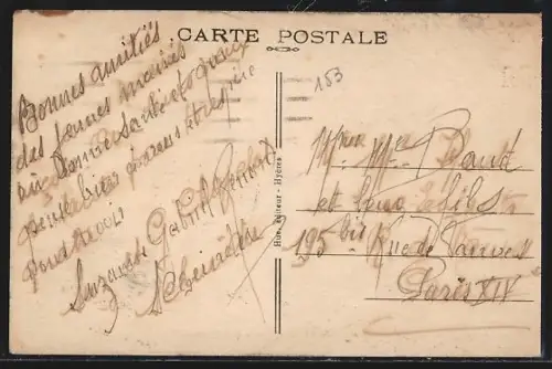 AK Hyères, Avenue de Belgique avec palmiers et passants