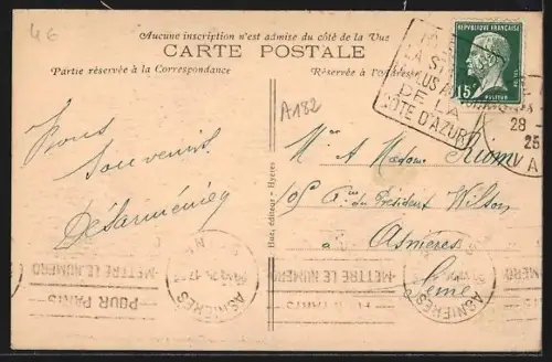 AK Hyères-les-Palmiers, L`Avenue Gambetta avec palmiers et passants