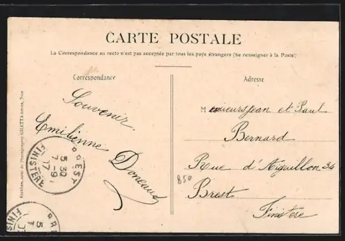 AK Saint-Raphaël, Villa Notre-Dame et son jardin avec palmiers