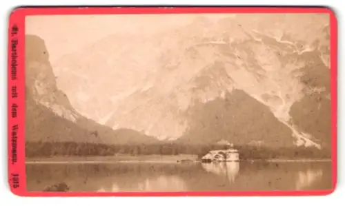 Fotografie Würthle & Spinnhirn, Salzburg, Ansicht St. Bartholomä, Blick nach der Kapelle mit Watzmann