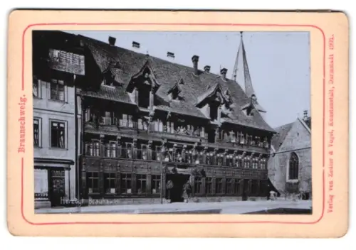 Fotografie Zedler & Vogel, Darmstadt, Ansicht Braunschweig, Partie am herzogl. Brauhaus