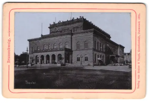 Fotografie Zedler & Vogel, Darmstadt, Ansicht Braunschweig, Blick auf das Theater