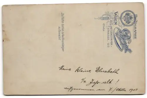 Fotografie Carl Bosnjak, Wien, Mutter mit ihrer Tochter Elisabeth, Mutterglück, 1913