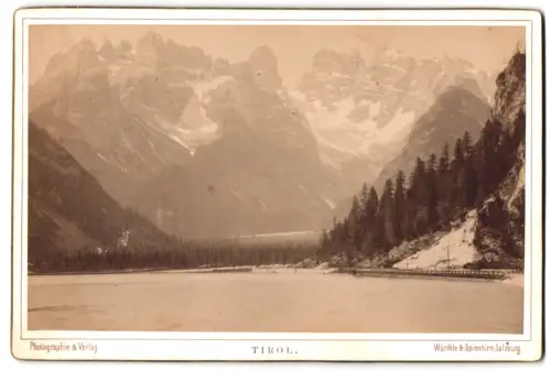 Fotografie Würthle & Spinnhirn, Salzburg, Ansicht Bozen, Dürrensee mit Monte Cristallo