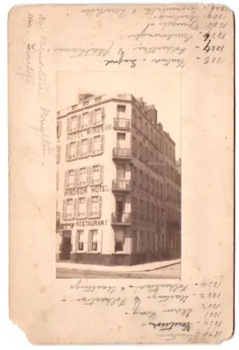 Fotografie unbekannter Fotograf, Ansicht Boulogne-sur-Mer, das Hotel Windsor mit Restaurant